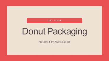 Donuts Packaging