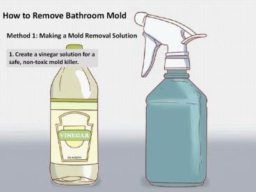 How to Remove Mold from Bathroom