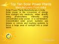 best solar power plants suppliers manufacturers PowerPoint PPT Presentation
