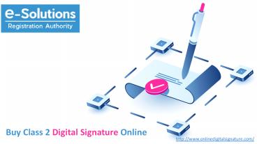 Class 2 DigitBuy al Signature Online 