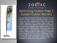 Advertising Feather Flags | Custom Feather Banners | ZodiacDisplays