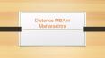 Distance MBA in Maharashtra – MIT School of Distance Education PowerPoint PPT Presentation