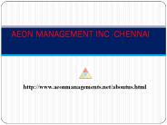 ((Aeon)) Management Inc Chennai Velachery Reviews