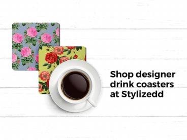 Shop designer drink coasters at Stylizedd