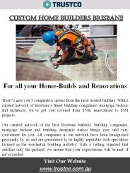 Custom Home Builders Brisbane