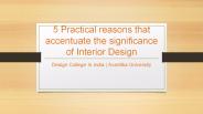 Significance of Interior Design - Avantika University