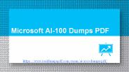 Latest Microsoft AI-100 Dumps With PDF 2019