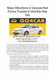 varanasi taxi service