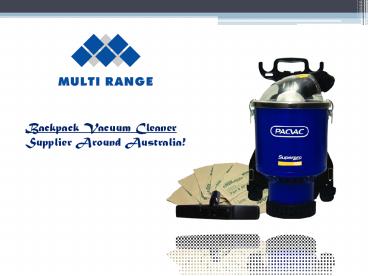 Backpack Vacuum Cleaner For Sale