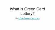What is Green Card Lottery