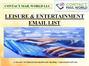 LEISURE & ENTERTAINMENT EMAIL LIST