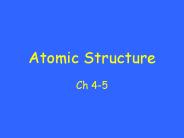 Basic Atomic Structure