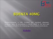 Bdenza 40mg Tablet - Blueberrypharmaceuticals