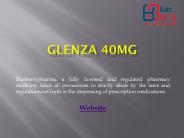 Glenza 40mg Tablet - Blueberrypharmaceuticals