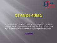Xtandi 40mg Tablet - Blueberrypharmaceuticals