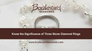 Know the Significance of Three Stone Diamond Rings