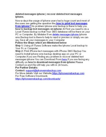 how to print text messages from iphone