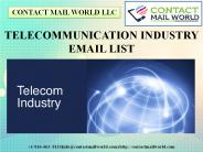 TELECOMMUNICATION INDUSTRY EMAIL LIST