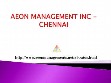 aeon management inc (((Chennai))) Velachery (**Reviews*))