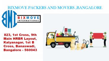 Packers and Movers Bangalore