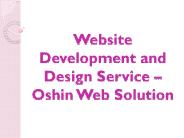 Website Development and Design Service - Oshin Web Solution