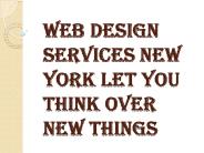 Benefits of Web Design Services New York