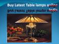 Buy Latest Table lamps online India