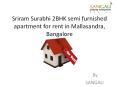 Sriram Surabhi 2BHK semi furnished apartment for rent in Mallasandra, Bangalore PowerPoint PPT Presentation