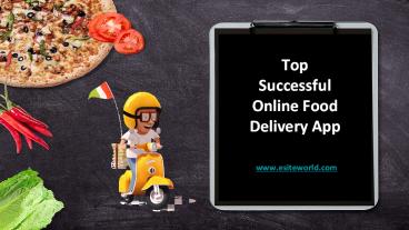 Top Successful Online Food Delivery App