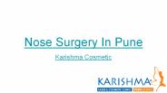 Nose Surgery In Pune - Karishma Cosmetic
