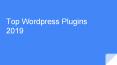 Wordpress Plugins 2019 PowerPoint PPT Presentation