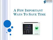 A Few Important Ways To Save Time