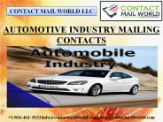 AUTOMOTIVE INDUSTRY MAILING CONTACTS