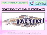 GOVERNMENT EMAIL CONTACTS