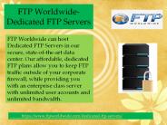 FTP Worldwide-Dedicated FTP Servers