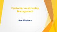 Customer Relationship Management | CRM Course-SimpliDistance