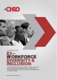 E3 Workforce Diversity and Inclusion