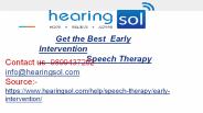 Get the Best Early Intervention Speech Therapy