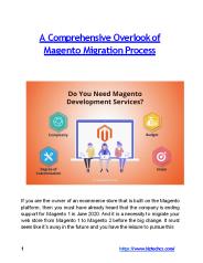 A Comprehensive Overlook of Magento Migration Process