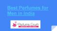 Best Perfumes for Men in India | Perfume Crush
