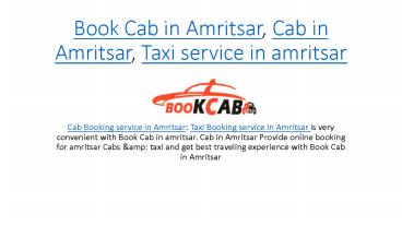 Book Cab in Amritsar, Cab in Amritsar, Taxi service in amritsar