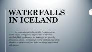 Waterfalls in Iceland