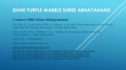 Shine Purple Marble Shree Abhayanand