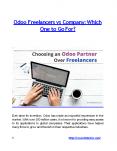 Odoo Freelancers vs Company: Which One to Go For? PowerPoint PPT Presentation