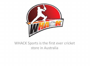 Cricket store in Australia