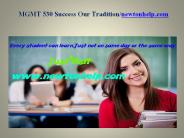 MGMT 530 Success Our Tradition /newtonhelp.com