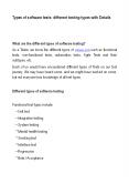 Different types of software testing PowerPoint PPT Presentation