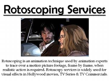 Rotoscoping Services