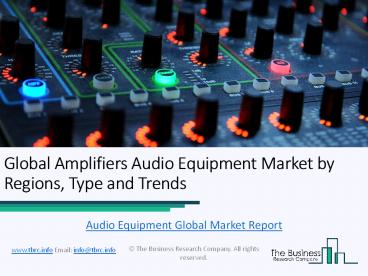 Audio Equipment Global Market Report