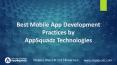 Best Mobile App Development Practices by AppSquadz Technologies PowerPoint PPT Presentation